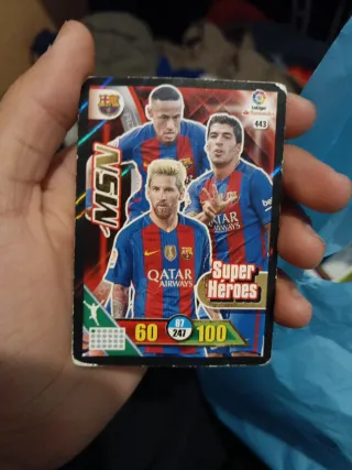 Carta Super Heroes MSN FC Barcelona