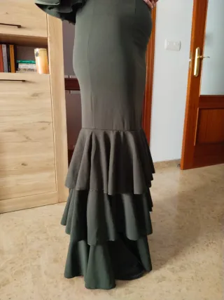 Traje de flamenca verde