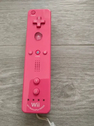 Wii controller rosa originale con Wii mote plus