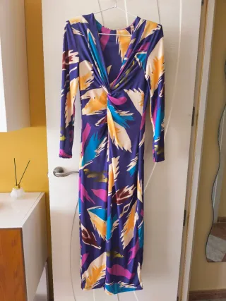 Vestido estampado multicolor