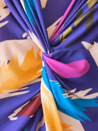 Vestido estampado multicolor