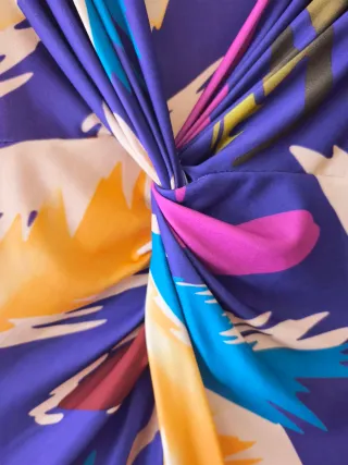 Vestido estampado multicolor