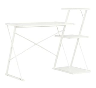 Mesa escritorio metálica blanca