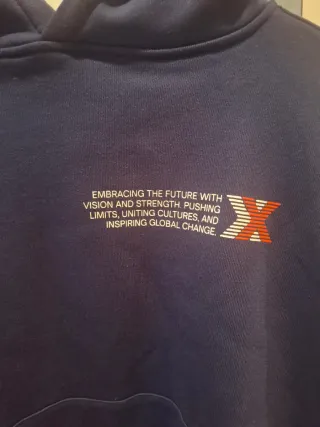 Sudadera Yuxus Azul con Mensaje