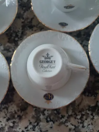 Juego de café porcelana Royal Kent Collection