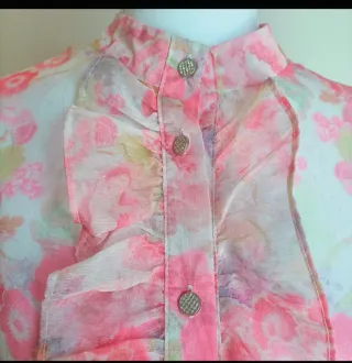 Camicia vintage floreale donna tg.M/L, elegante
