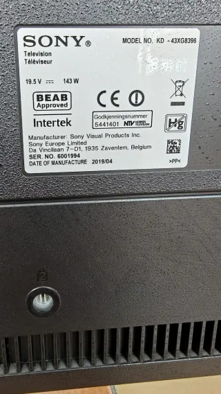 Televisor Sony 43 Smart TV