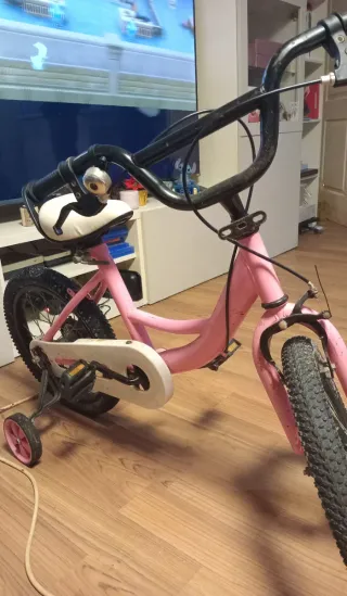 Bicicleta infantil rosa