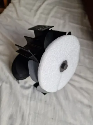 Ventilador Estufa Chimenea Negro