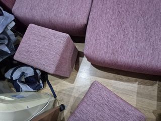 Sofá cama chaise longue con puff con entregaGRATIS