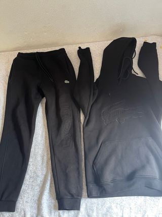 Chándal Lacoste Negro