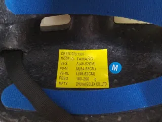 Casco Bicicleta Talla M Negro