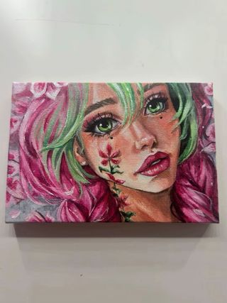 Ilustracion personalizada desde foto en lienzo