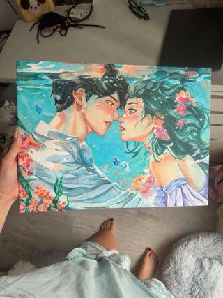 Ilustracion personalizada desde foto en lienzo