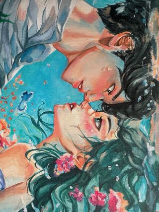 Ilustracion personalizada desde foto en lienzo