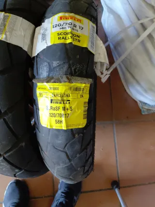 Neumático trasero y delantero  ,Pirelli Scorpion R