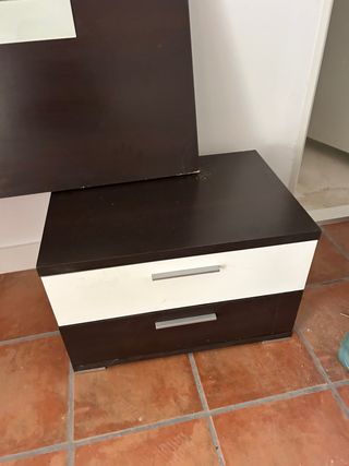 Cabezal cajonera y Mesitas Modernas Habitación