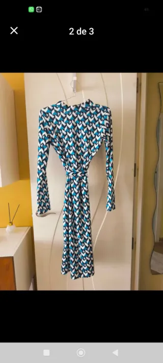 Vestido estampado geométrico