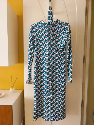 Vestido estampado geométrico