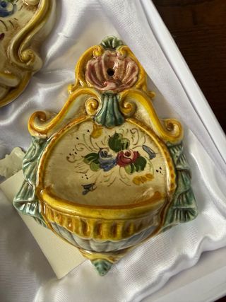 Coppia acquasantiere Aldo Fumanti