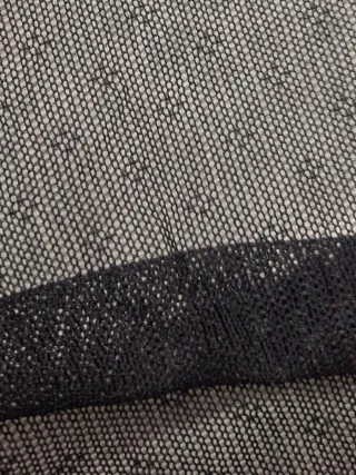 Tessuto pizzo nero H 150 cm