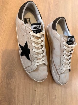 Golden Goose 43 Beige Multicolor