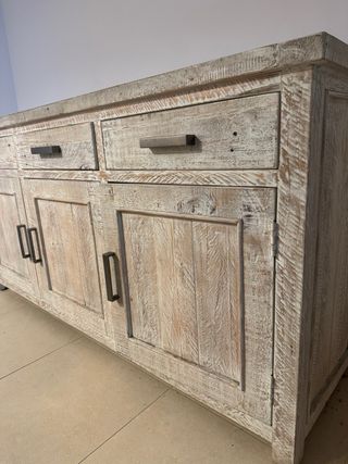 Mesa comedor extensible + aparador madera