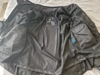 Chaqueta Moto Mujer Bela Negra y Gris Talla L.