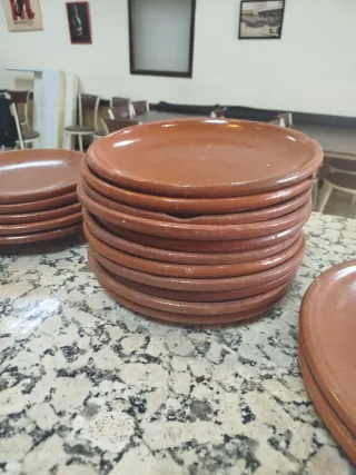 50 Platos Barro Parrilla Varios Tamaños