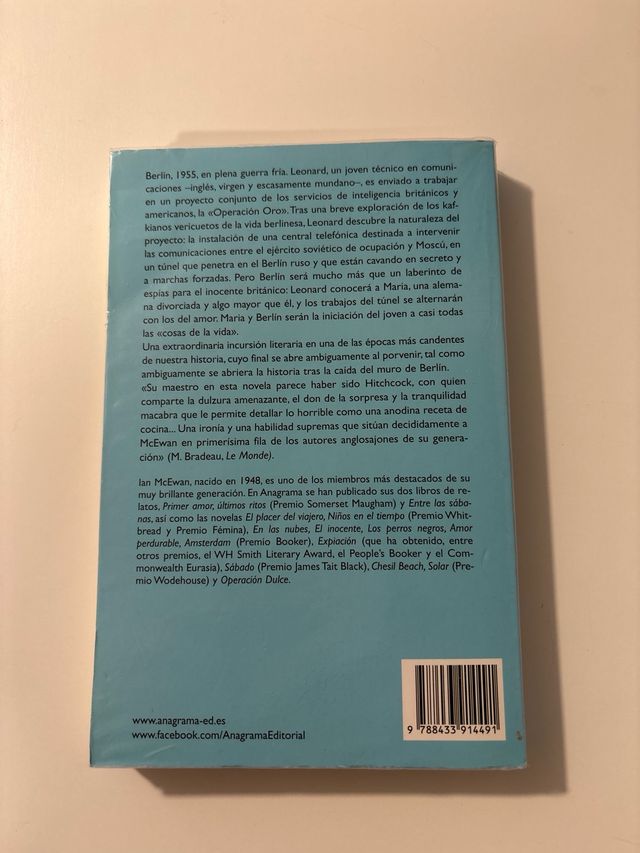 El inocente. Novela de Ian McEwan