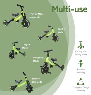 Bici Evolutiva Verde y Negra