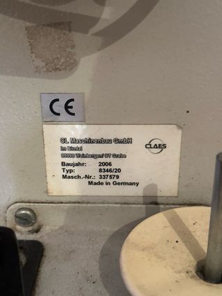 Máquina coser industrial CLAES 8346/20