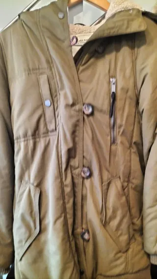 Chaqueta Zara Basic Verde Talla L