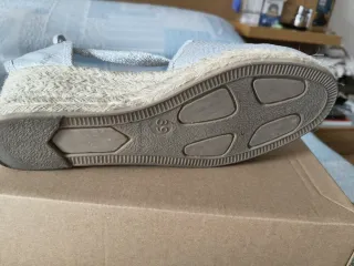 Espardeñas Fallera Plata - Un Solo Uso