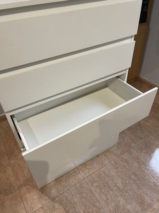 Cómoda KULLEN IKEA 5 cajones Blanca