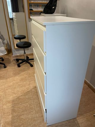Cómoda KULLEN IKEA 5 cajones Blanca