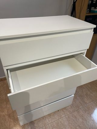 Cómoda KULLEN IKEA 5 cajones Blanca