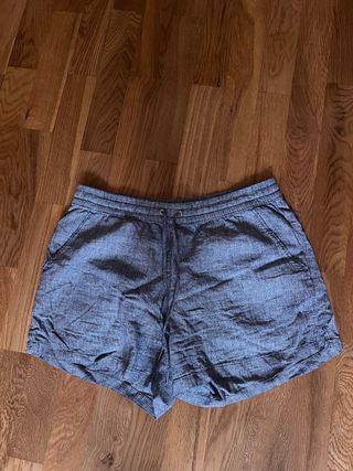 Pantalón corto de rayas para mujer