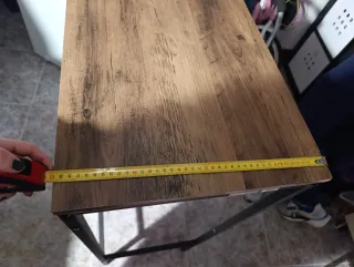 Mesa alta madera y metal
