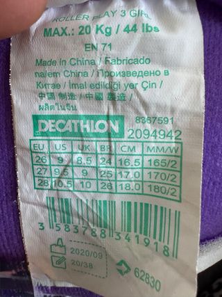 Patines en línea Oxelo rosas y morados