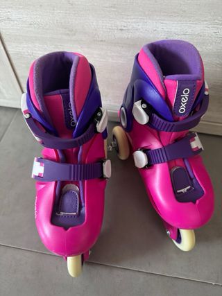 Patines en línea Oxelo rosas y morados