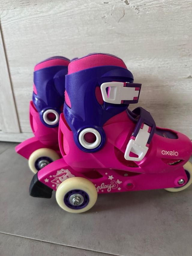 Patines en línea Oxelo rosas y morados