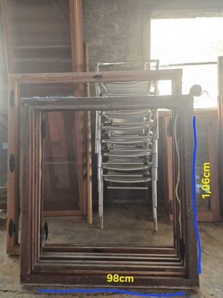 Ventanas de madera varias medidas