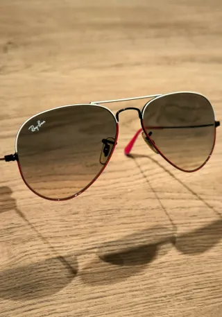 Gafas de sol Ray-Ban Aviador Negro/Rojo