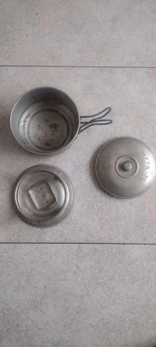 Gavetta alluminio vintage Meta-71