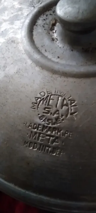 Gavetta alluminio vintage Meta-71