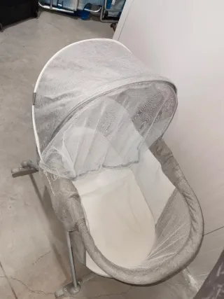 Cuna de viaje Kinderkraft gris