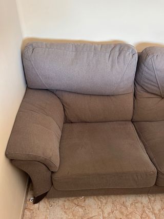 Sofá 3+2 gris oscuro