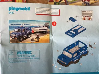 Playmobil 5187 Coche Policía y Barco