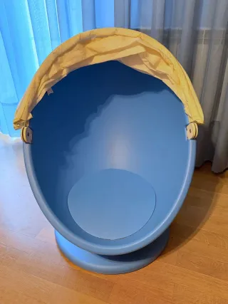 Silla Huevo Giratoria Ikea Azul